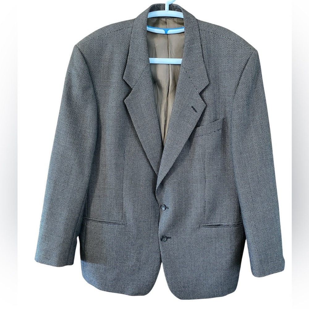 Vintage Yves Saint Laurent Keller Black Wool Blazer